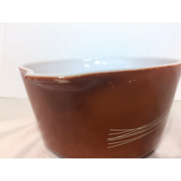 Vintage PYREX 473-B Casserole Dish Autumn Harvest Wheat Pattern 1 Quart No Lid - Picture 3 of 6